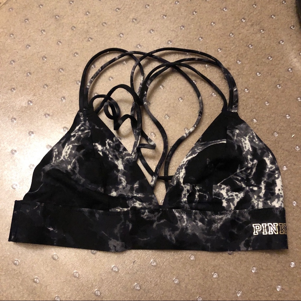 Pink sports bra small
